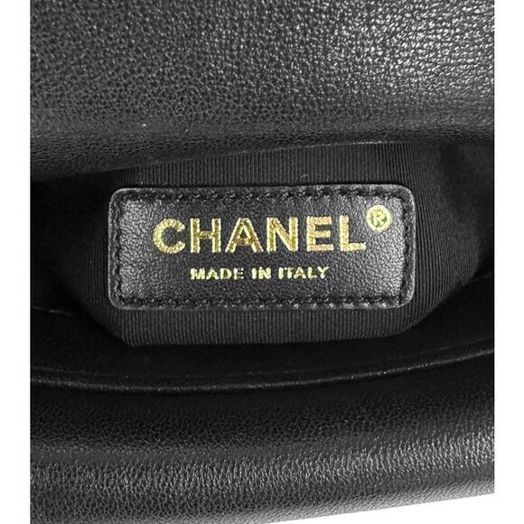 CHANEL Black Chevron Double Flap Crossbody Bag A-A25429 - Picture 8 of 10